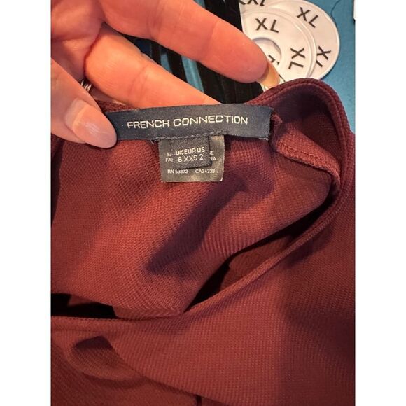 French Connection Drop Waist Flounce Dress | NWT | Oversized Fit Size 2 - Picture 8 of 9